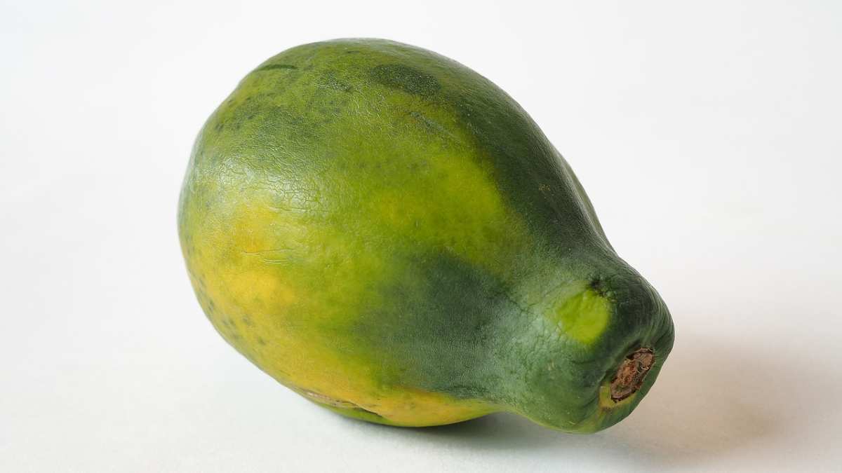 How much iron is in papaya?