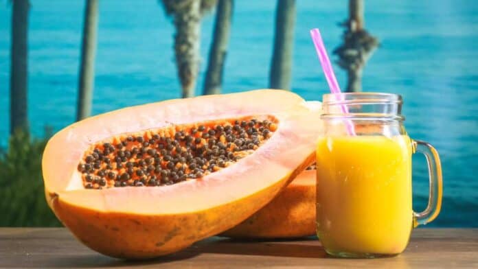 What's the sugar content of papaya?