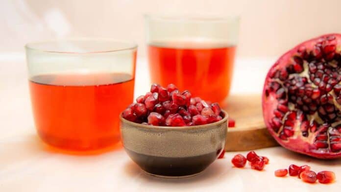pomegranate juice has many calories