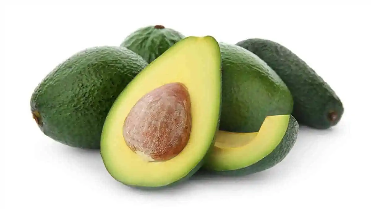 Avocados have a moderate protein content.