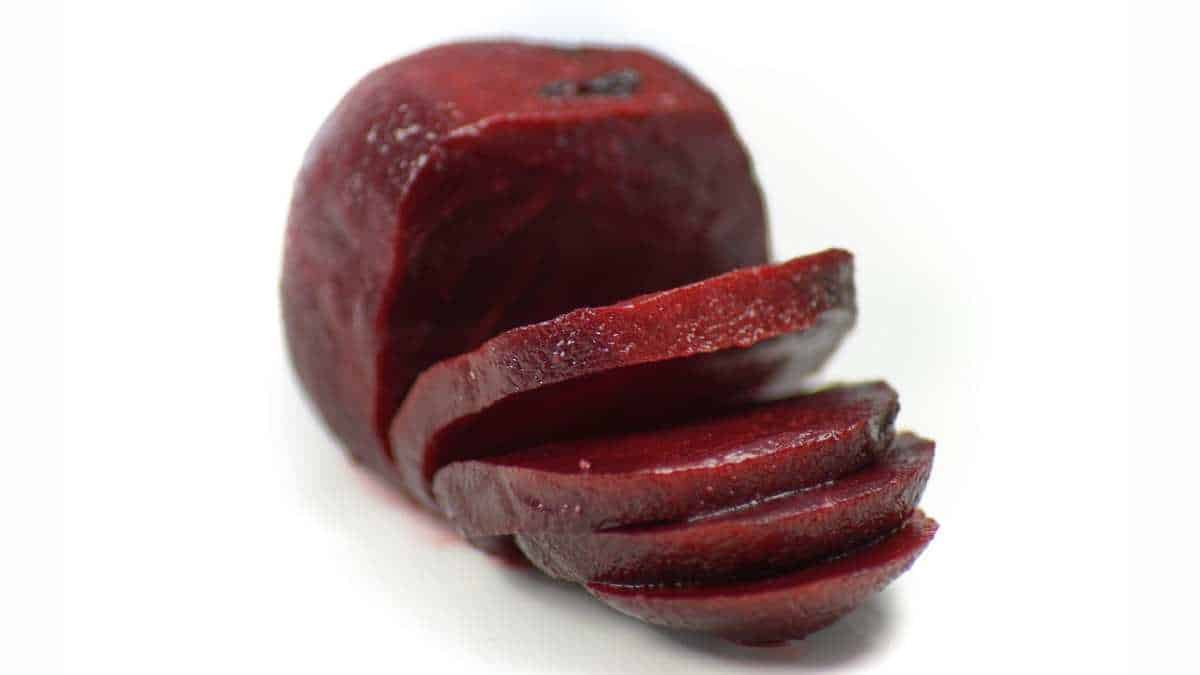 Beets contain moderate amounts of sugar.
