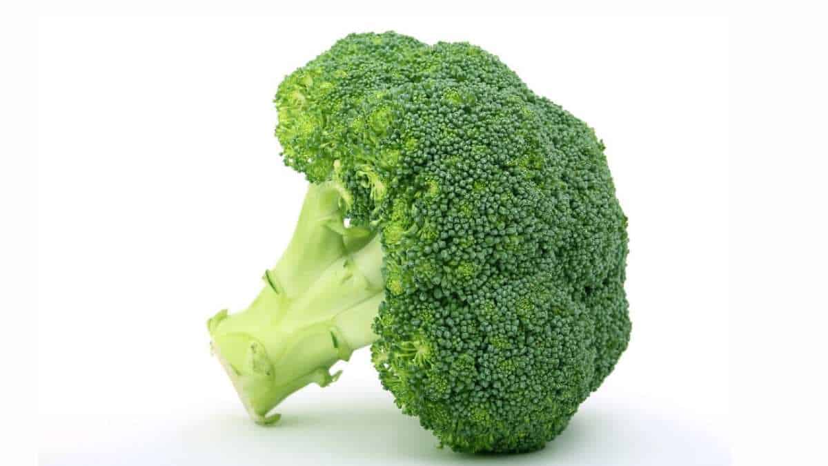 How much iron is in broccoli?