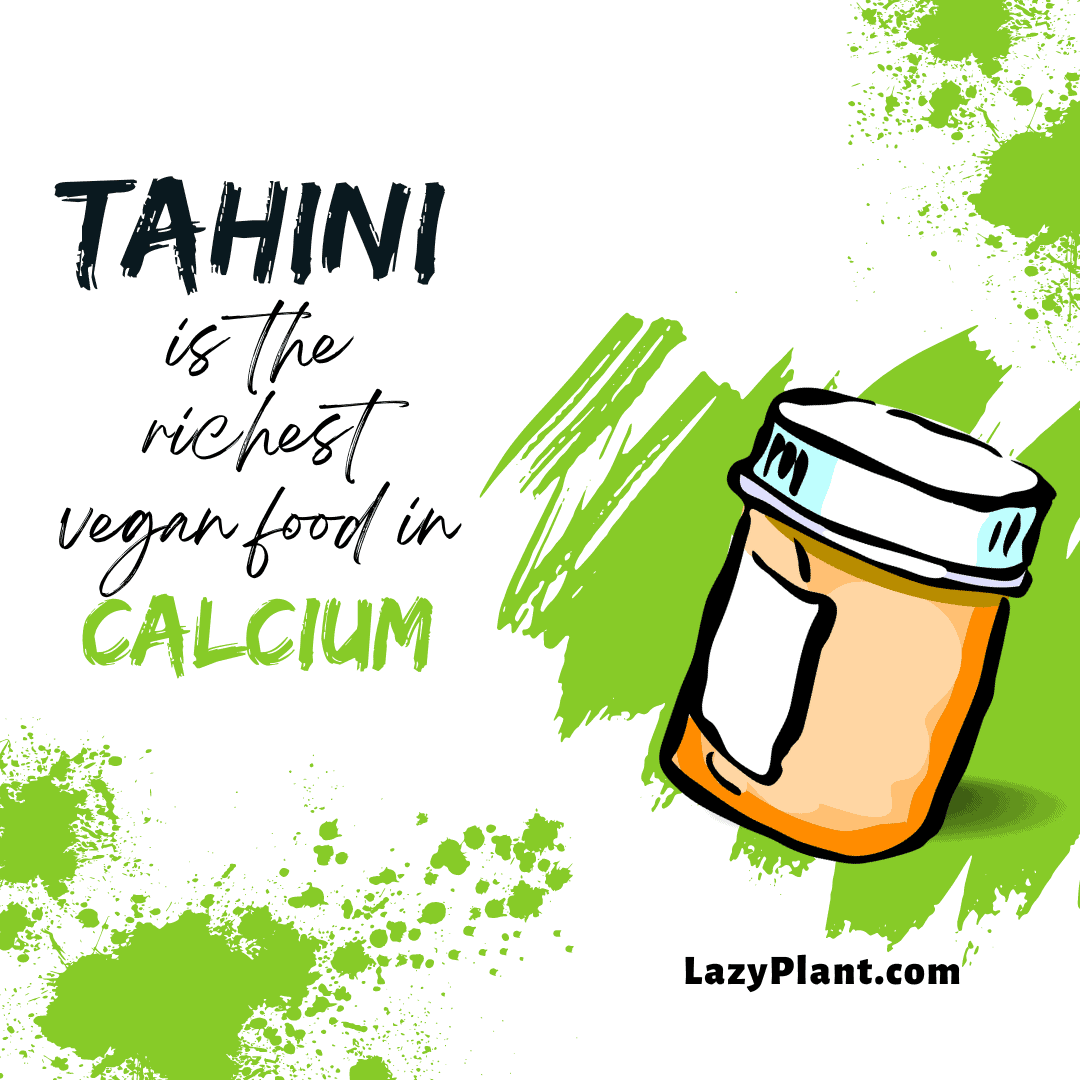 Tahini Is The Richest Vegan Food In Calcium LazyPlant