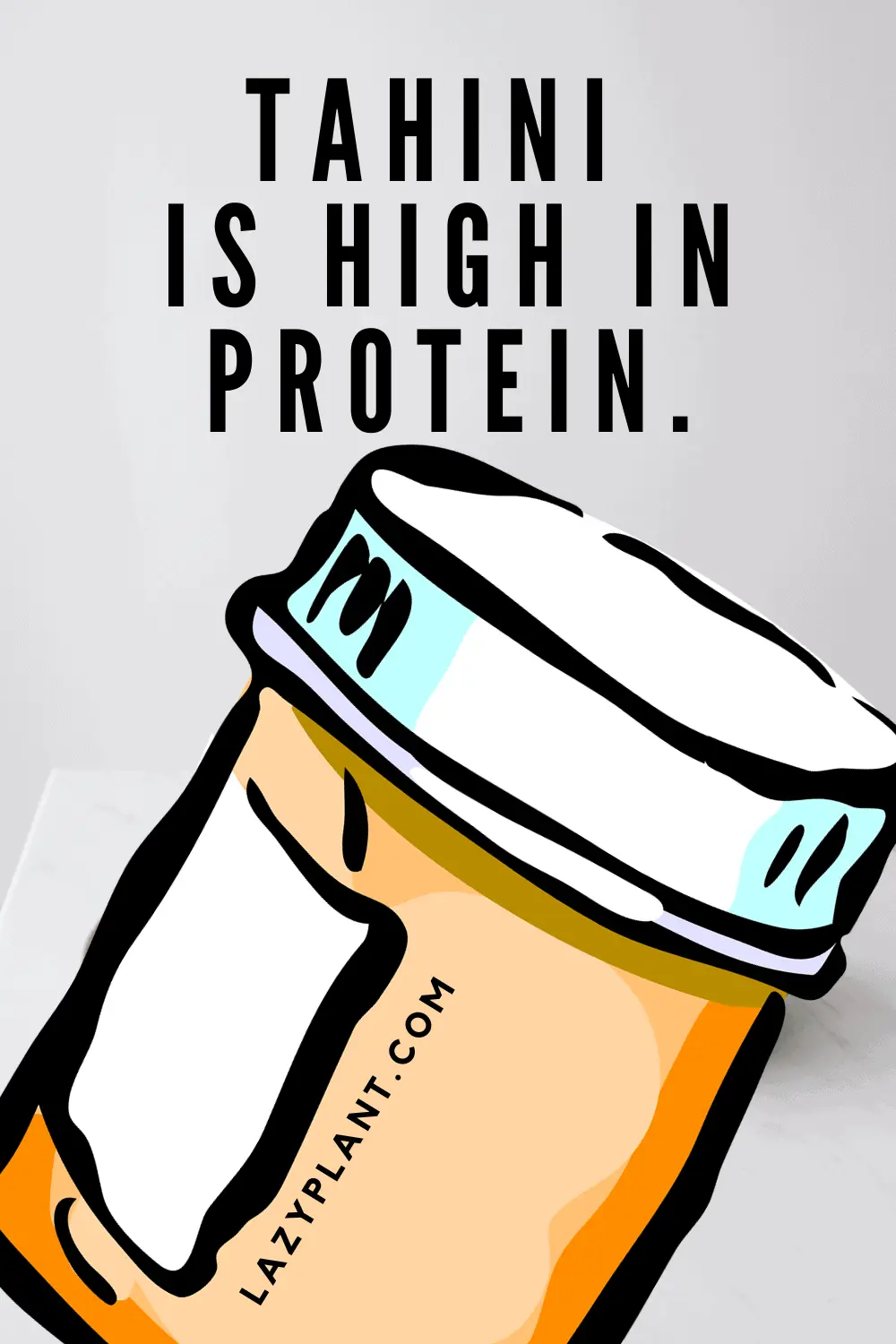 Tahini is vegan food high in protein!