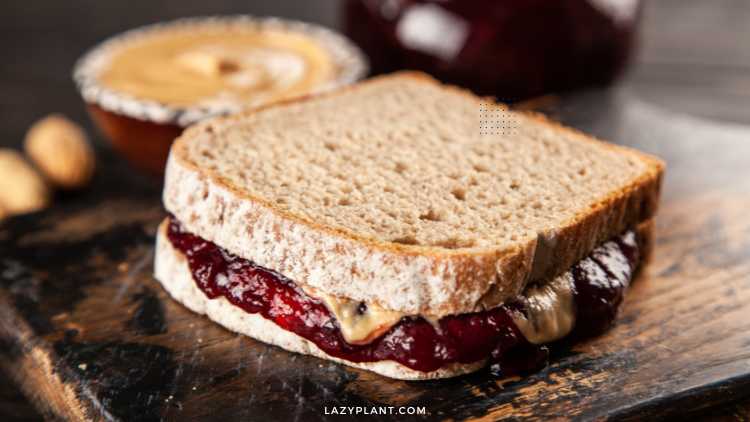 a peanut butter & jelly sandwich white whole wheat bread provides up to 50% of the Daily Value of fiber!