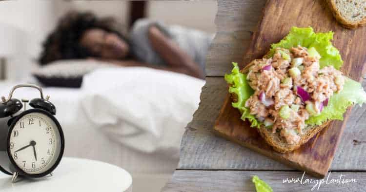 Eating tuna at dinner can aid in obtaining quality sleep.