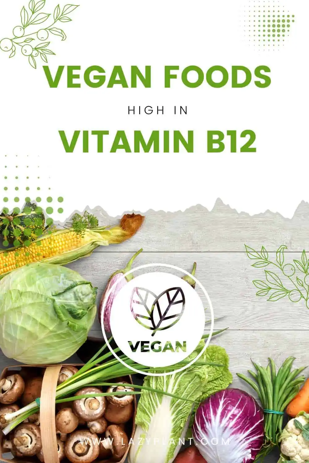 There are only a few vegan foods with vitamin B12.