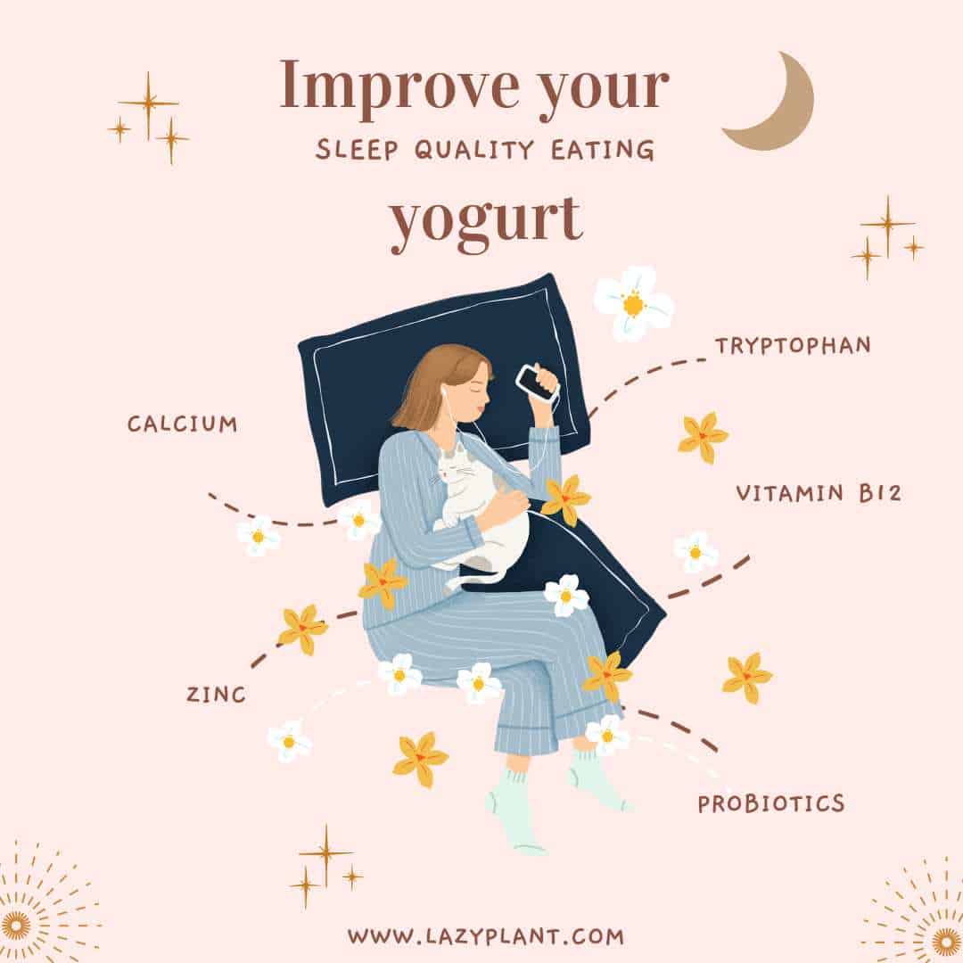 Consume yogurt at dinner to improve your sleep quality.
