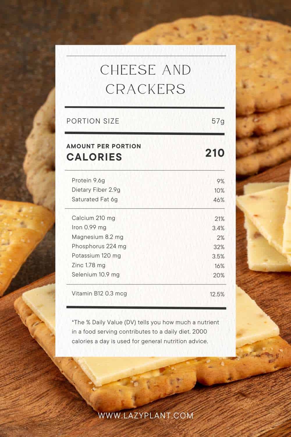 Eat cheese and crackers before bed for weight loss LazyPlant