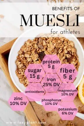 Benefits of eating muesli for sports performance! Nutrition facts.