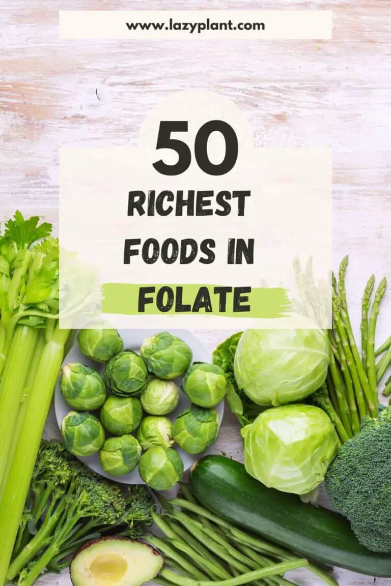 A List Of Top 50 Foods High In Folate (folic Acid) - LazyPlant