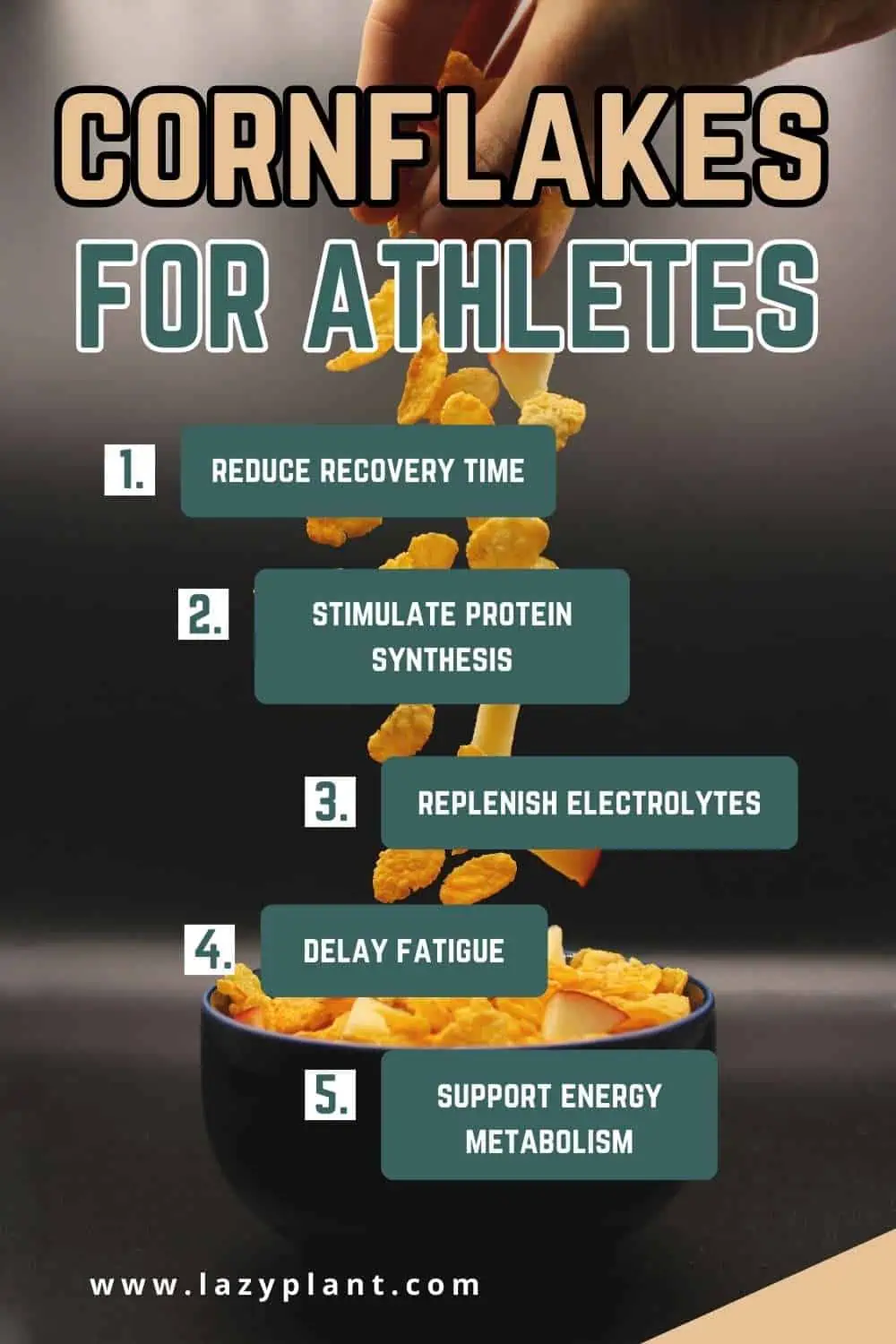 Benefits of cornflakes for athletes.