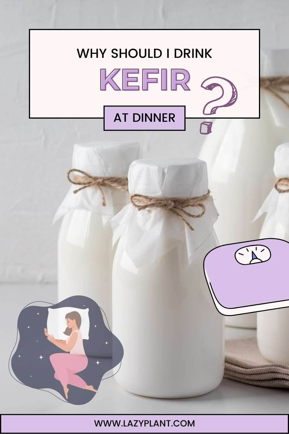 Why should I drink kefir before bed for a good night’s sleep?