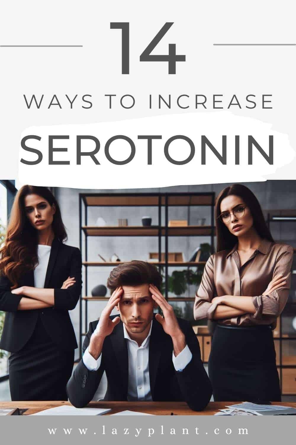 What vitamins are involved in serotonin synthesis?