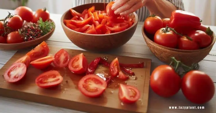 Tomato is the richest foods in lycopene. Recipe Ideas.