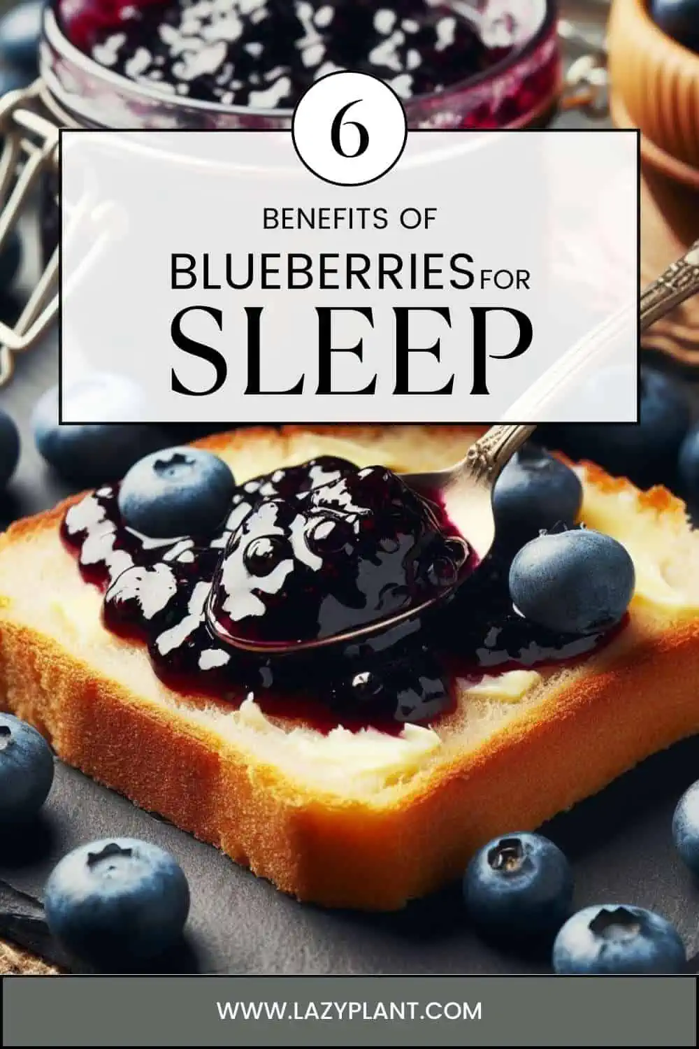 A bedtime snack of raw blueberries can contribute to a good night's sleep.
