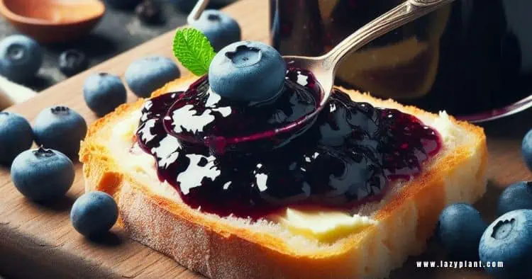 Blueberry jam supports weight loss.