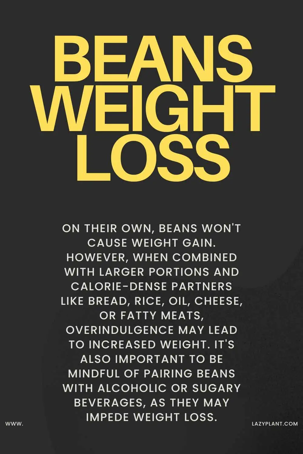eat Beans for Weight Loss