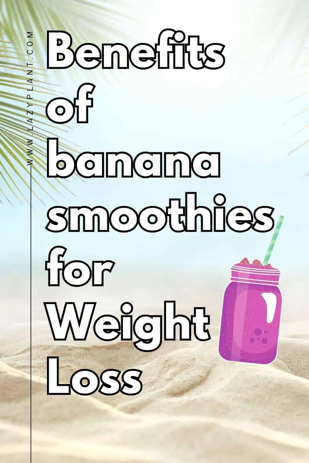 Benefits of drinking banana smoothies for Weight Loss.