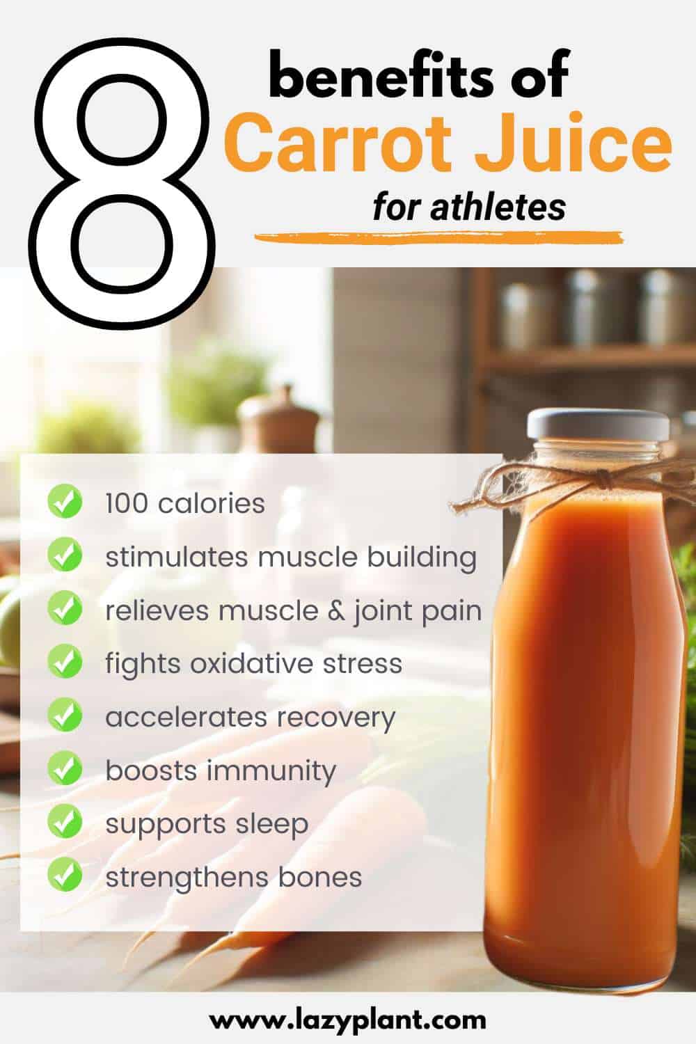 8 Reasons why Athletes should Drink Carrot Juice after Exercise